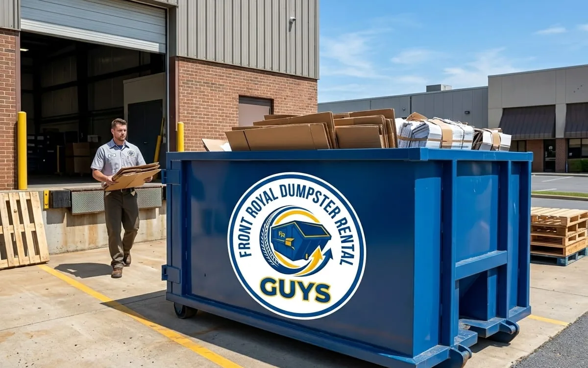 Dumpster rental in Woodstock VA Roll-off dumpster rental serving Woodstock, VA